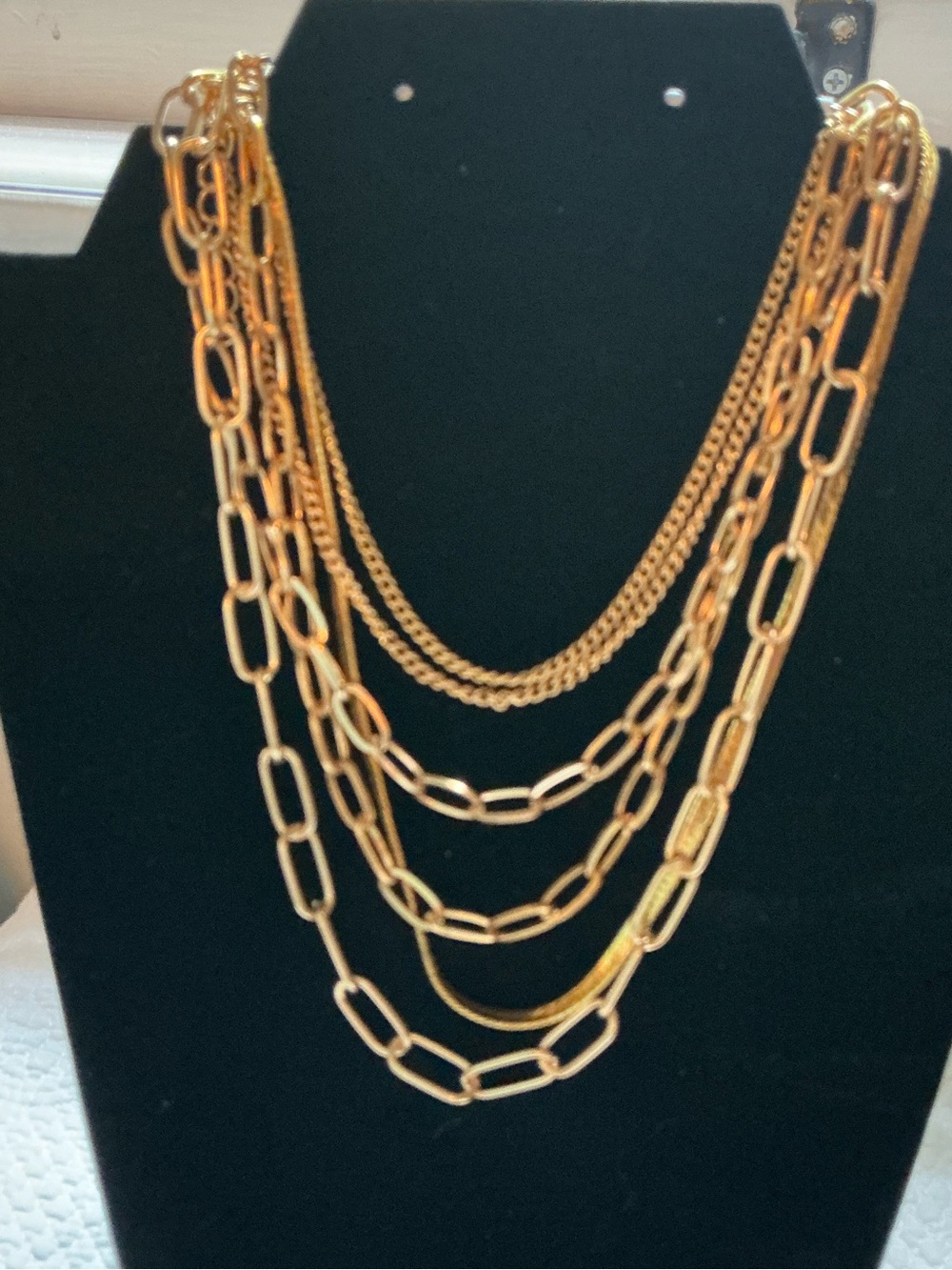 Loft Layered Gold Multi-Chain Necklace - Women Jewelry